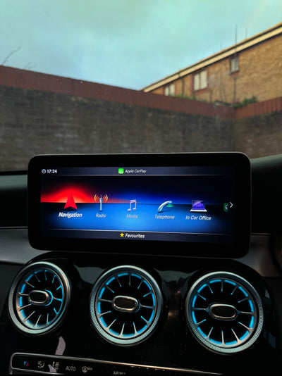 Mercedes W205 NTG 5.5 Virtual Cockpit + Apple CarPlay Retrofit