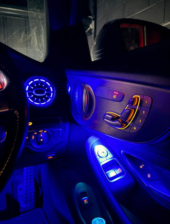 Mercedes W205 C-Class OEM Ambient Lighting Retrofit (3-64 colours)