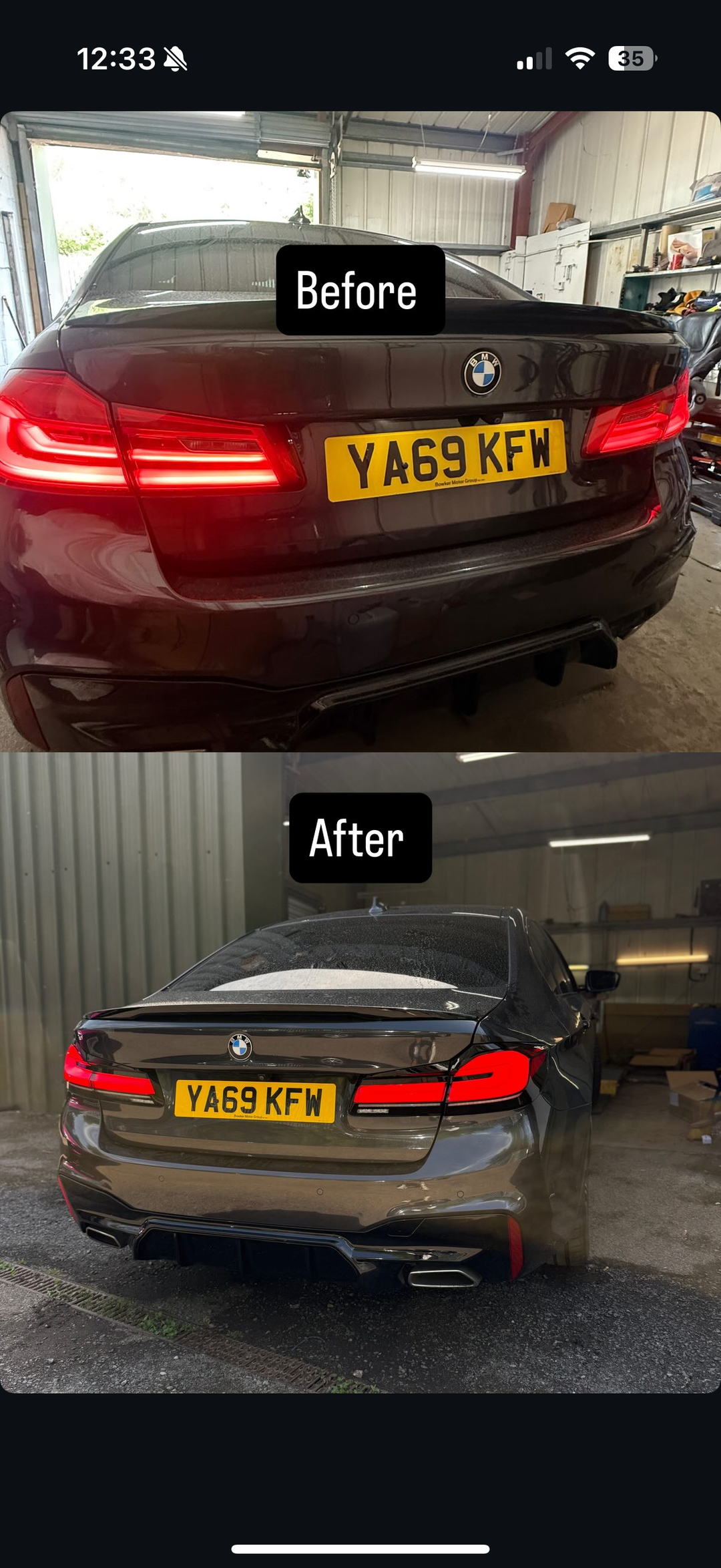 BMW G30 LCI Taillight Upgrade