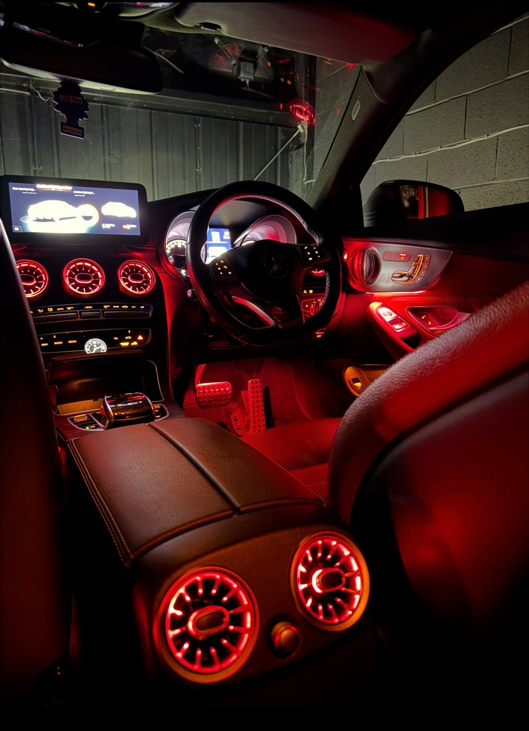 Mercedes W205 C-Class OEM Ambient Lighting Retrofit (3-64 colours)