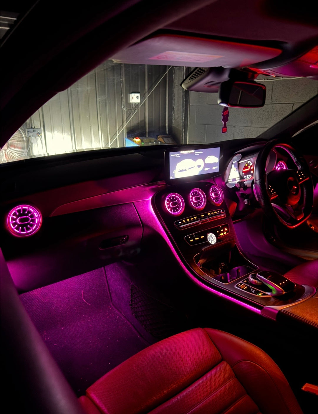 Mercedes W205 C-Class OEM Ambient Lighting Retrofit (3-64 colours)