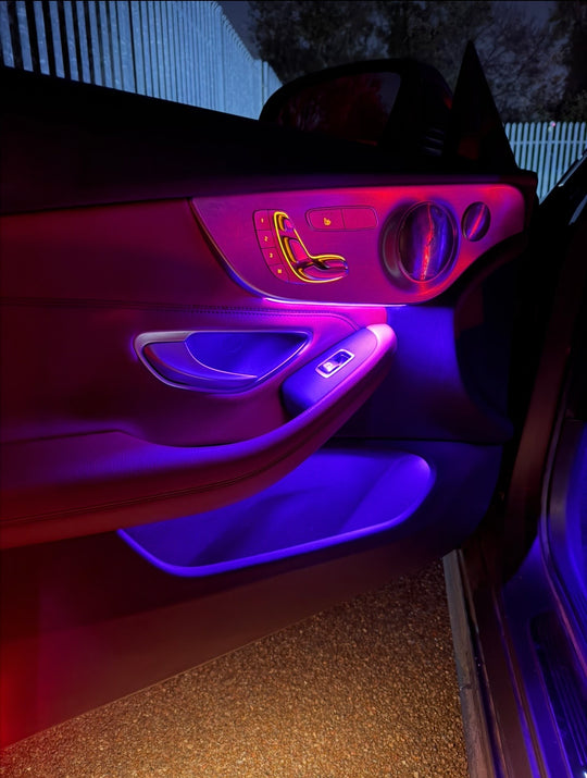 Mercedes W205 C-Class OEM Ambient Lighting Retrofit (3-64 colours)