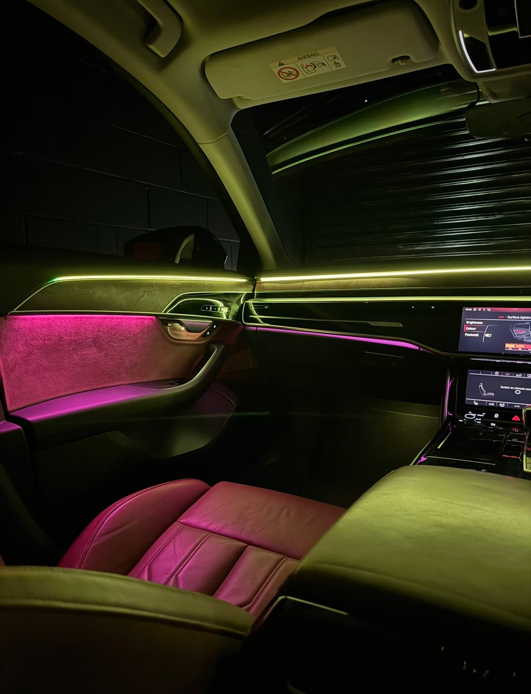 Audi A8 D5 OEM Ambient Lighting Retrofit