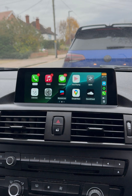 BMW iDrive 6 Setup + 6WA LCI2 Black Panel Cluster + M-Sport Steering Wheel