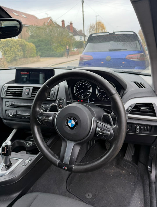BMW iDrive 6 Setup + 6WA LCI2 Black Panel Cluster + M-Sport Steering Wheel