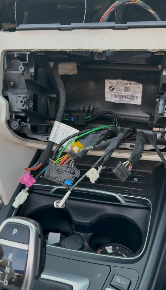 BMW Stolen iDrive Wiring Repair and Replacement