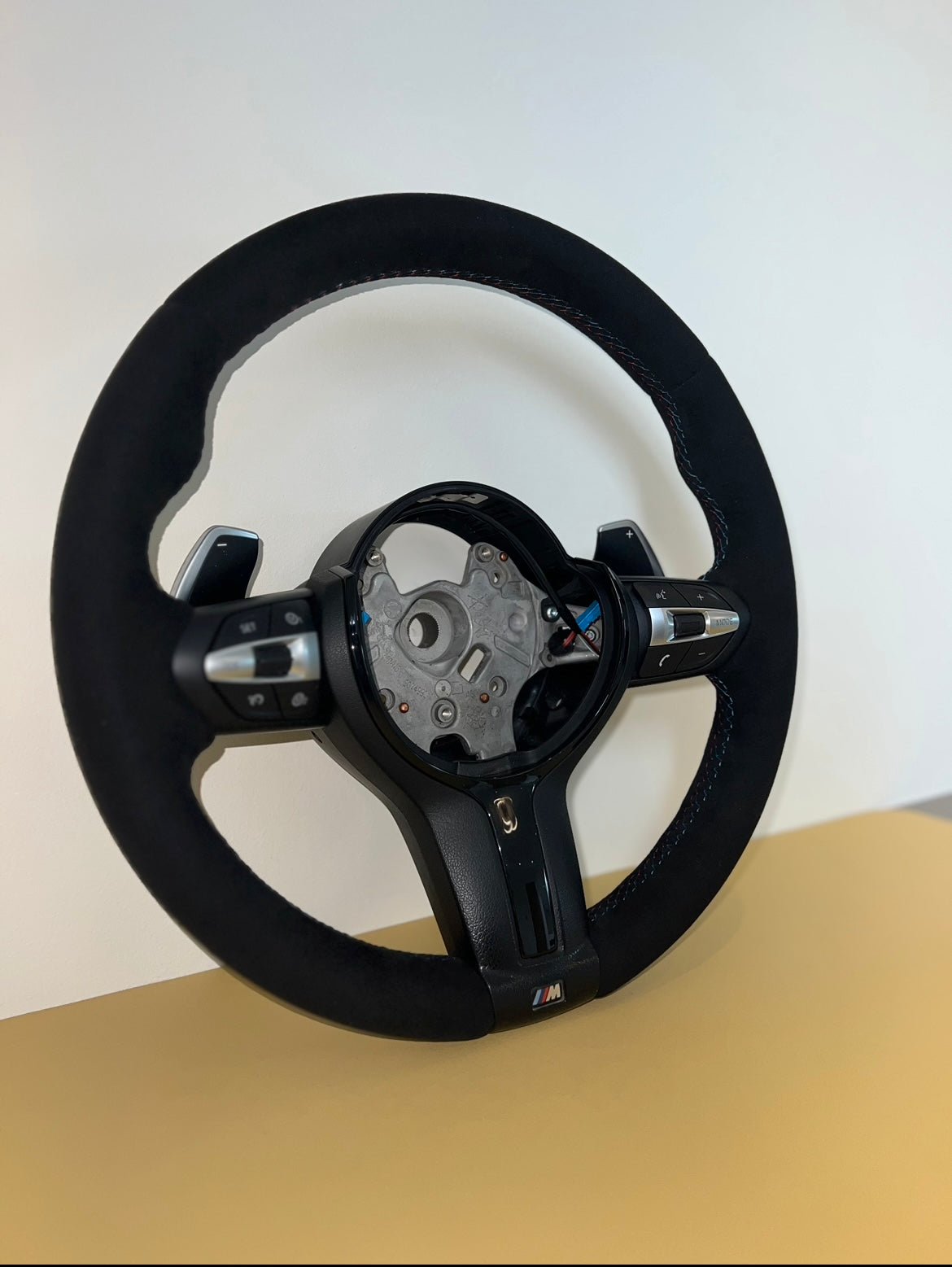 BMW Alcantara Steering Wheel (Including Trims, Paddles, M1, M2 Buttons)