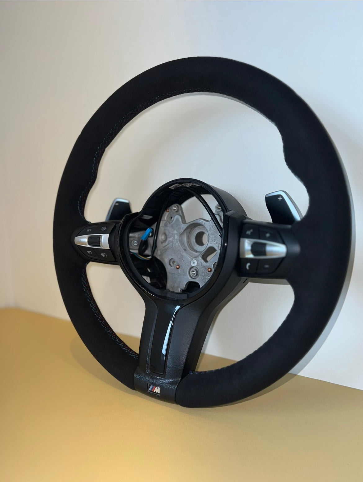 BMW Alcantara Steering Wheel (Including Trims, Paddles, M1, M2 Buttons)