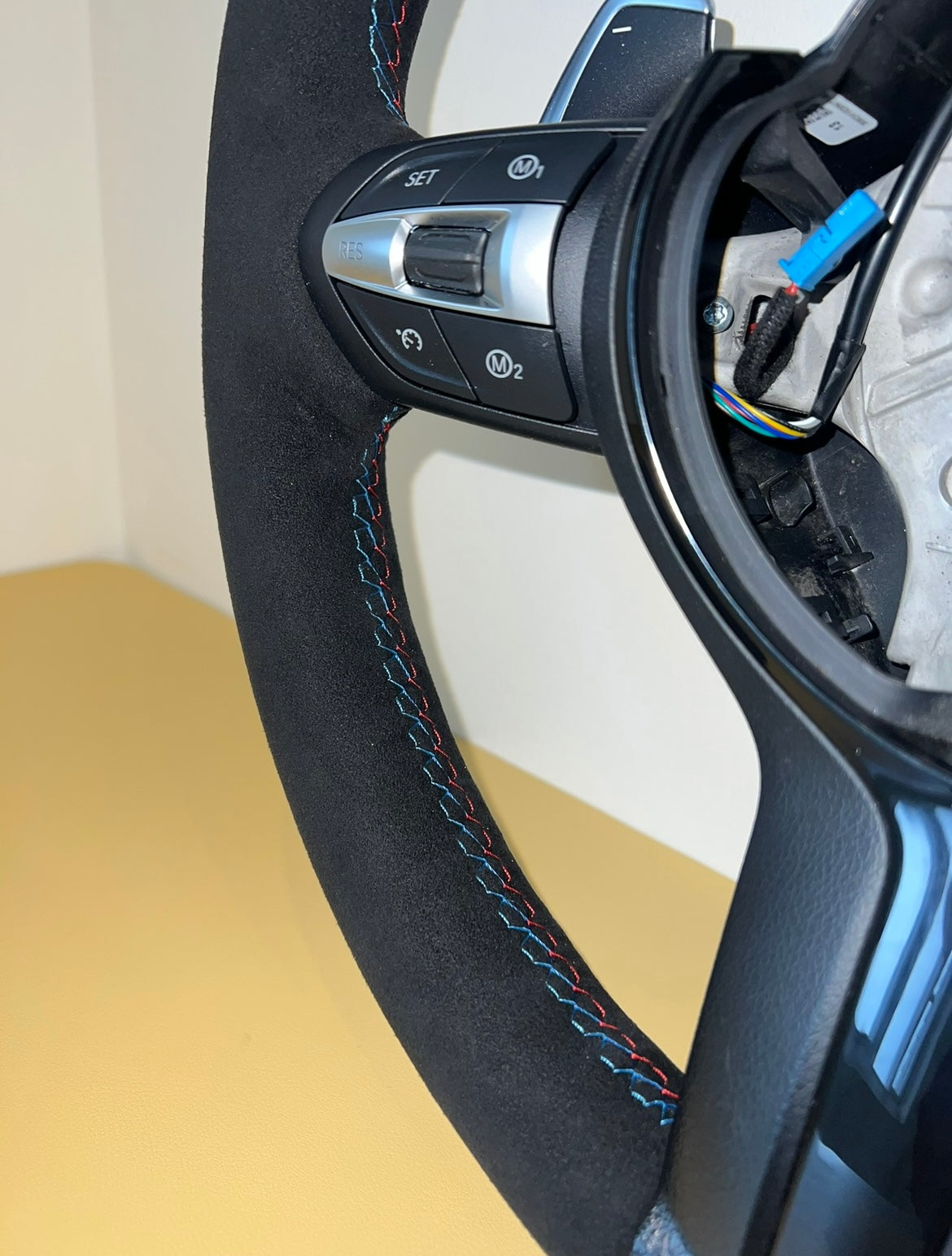 BMW Alcantara Steering Wheel (Including Trims, Paddles, M1, M2 Buttons)